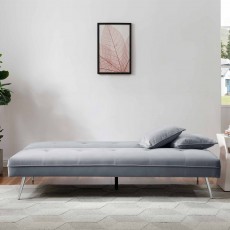 Sally 3 Seater Sofa Bed Fabric Grey