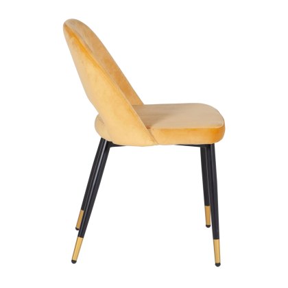 Brianna Dining Chair Fabric Mustard