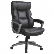 Director Office Chair Faux Leather Dark Brown