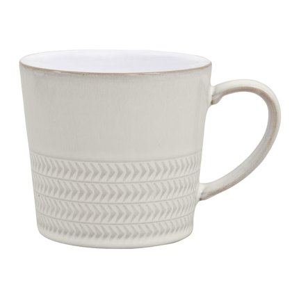 Natural Canvas Textured Large Mug