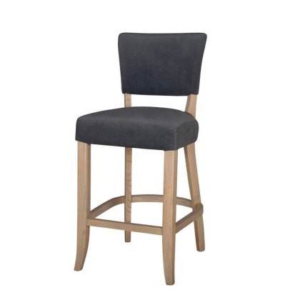Duke High Bar Stool Fabric Dark Grey Duke High Bar Stool Fabric Dark Grey