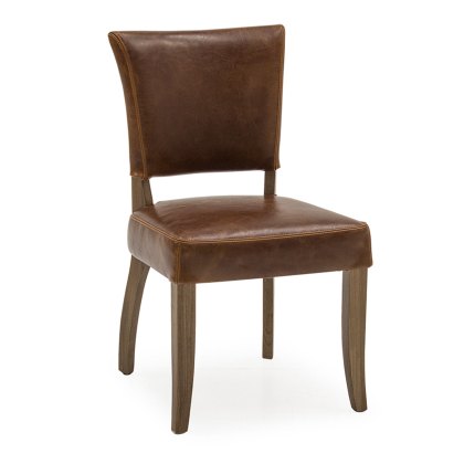 Duke Dining Chair Faux Leather Tan Duke Dining Chair Faux Leather Tan
