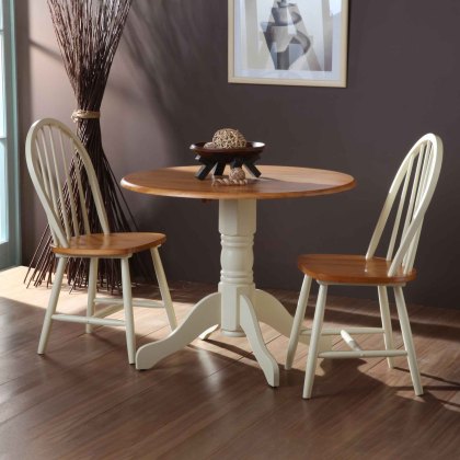 Brecon 4-6 Person Dining Table With Extension Leaf Buttermilk