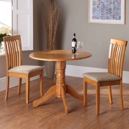 Brecon 4-6 Person Dining Table With Extension Leaf Honey