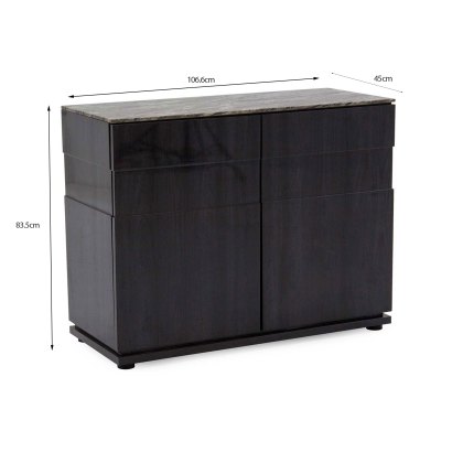 Donatella 2 Door Sideboard Grey