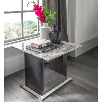 Donatella Side/Lamp Table Grey