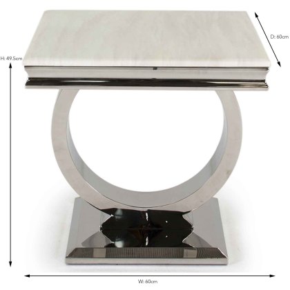 Arianna Side/Lamp Table (Multiple Colours)