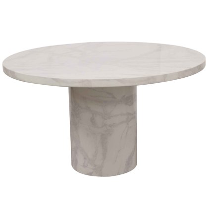 Carra 4-6 Person Round Dining Table Bone White Marble Carra 4-6 Person Round Dining Table Bone White Marble