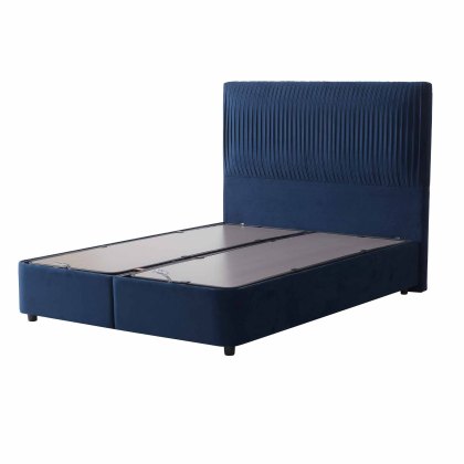 Leah Ottoman Bedstead Fabric Blue (Multiple Sizes)