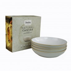 Denby Natural Canvas 4 Piece Pasta Bowl Set