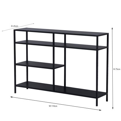 Kole Console Table Black