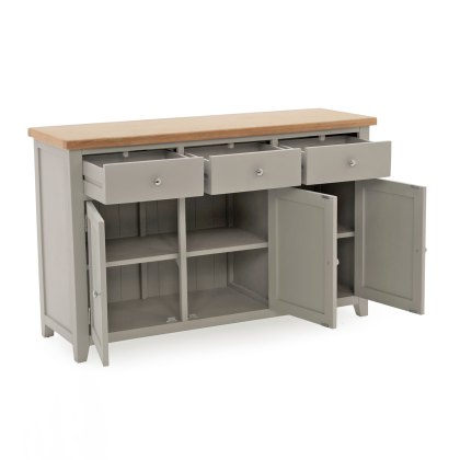 Ferndale 3 Door + 3 Drawer Sideboard Grey
