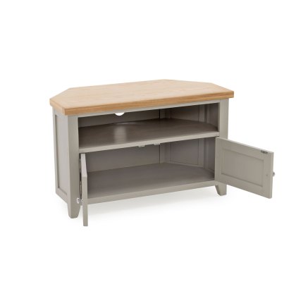 Ferndale 2 Door Corner TV/Entertainment Unit Grey