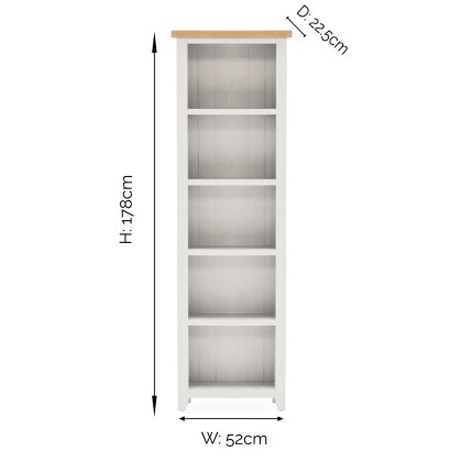 Ferndale Slim Bookcase Grey