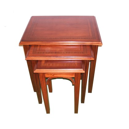 Imperial Mahogany Nest Of Tables (3) Imperial Mahogany Nest Of Tables (3)