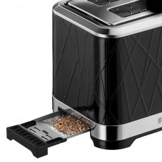 Russell Hobbs Structure 2 Slice Toaster Black