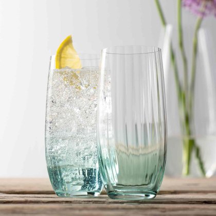 Erne Hiball Glasses Aqua (Set Of 2)