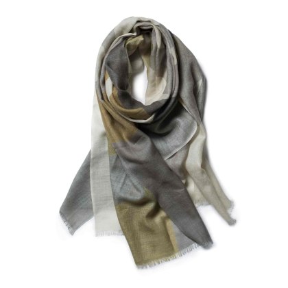 Merino Scarf 65cm x 180cm Olive & Stone Merino Scarf 65cm x 180cm Olive & Stone