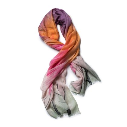 Merino Scarf 65cm x 180cm Dusk, Pink & Orange Merino Scarf 65cm x 180cm Dusk, Pink & Orange