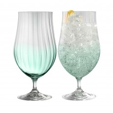 Erne Craft Beer/Cocktail Glasses Aqua (Set Of 2)