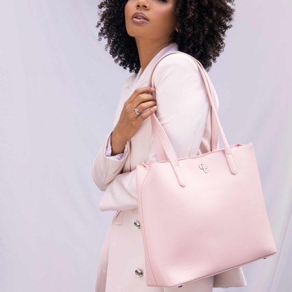 Large Tote Bag Light Pink