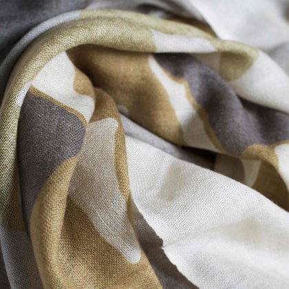 Merino Scarf 65cm x 180cm Olive & Stone
