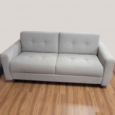 Ginzo 3 Seater Sofa Bed Microfibre New Kenya Ash