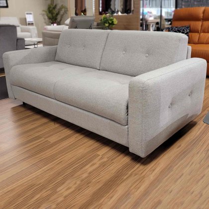 Ginzo 3 Seater Sofa Bed Microfibre New Kenya Ash