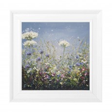 Artko Floral Burst I 39cm x 39cm Picture By Marie Mills White Frame