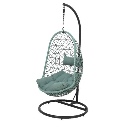 Bologna Hanging Outdoor Egg Chair Green