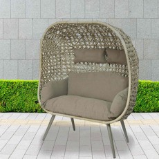 Palermo 2 Person Standing Outdoor Egg Chair Sand