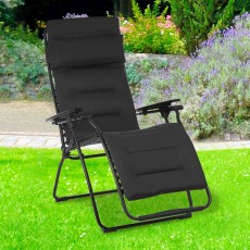 Futura Air Comfort Reclining & Foldable Sun Chair Acier Blue/Navy