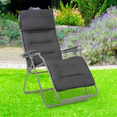 Futura Be Comfort Reclining & Foldable Sun Chair Silver/Dark Grey