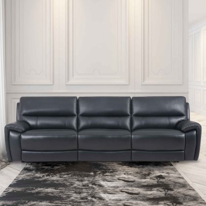 Carmelo Electric Reclining 3 Seater Sofa Leather BX