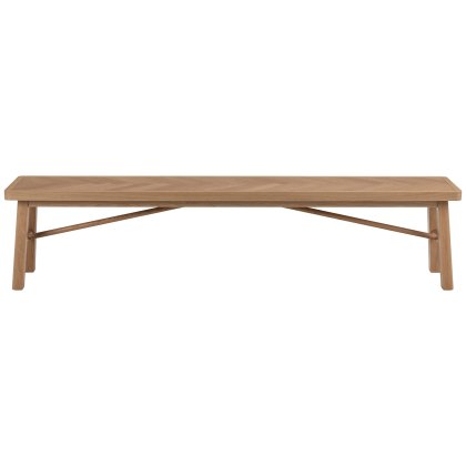 Galway 3 Person Dining Bench Oak Galway 3 Person Dining Bench Oak