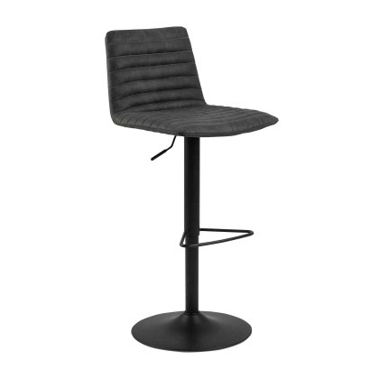 Kimmy High/Low Gas Lift Bar Stool Fabric Anthracite