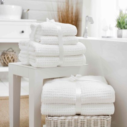 Hamilton Towel Set White (Multiple Sizes)
