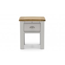 Amberly Side/Lamp Table Grey With Oak Top