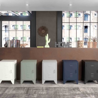 Bronxx 1 Door Bedside Locker Black