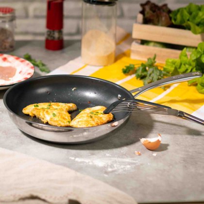 Allround 24cm Non-Stick Frying Pan Stainless Steel