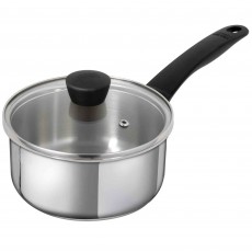 Classic Induction 20cm/3L Saucepan with Glass Lid Stainless Steel