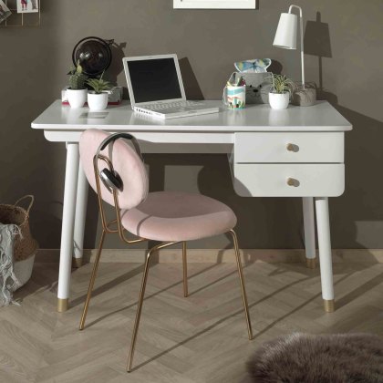 Billy 2 Drawer Study Desk White