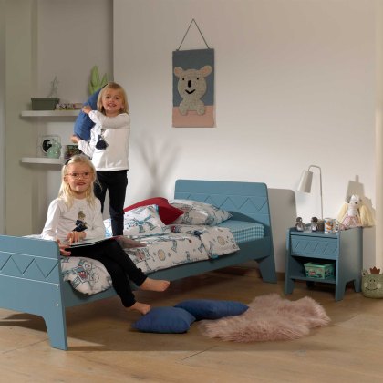 Wynnie 1 Drawer Bedside Locker Blue Bird