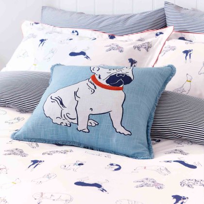 Sleeping Dogs Cushion 45cm x 45cm Multi Coloured