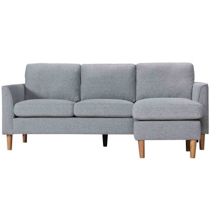Machu 3 Seater Sofa With Interchangeable Chaise Fabric Grey