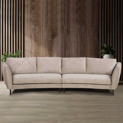 Brumby 2.5 Seater Curved Sofa Fabric Grade 1