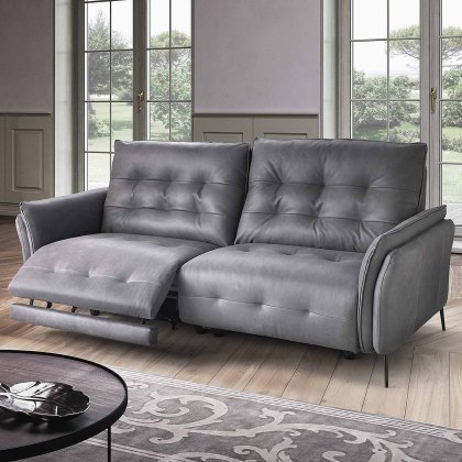 Monterosso Electric Reclining 3.5 Seater Sofa Leather Category 30