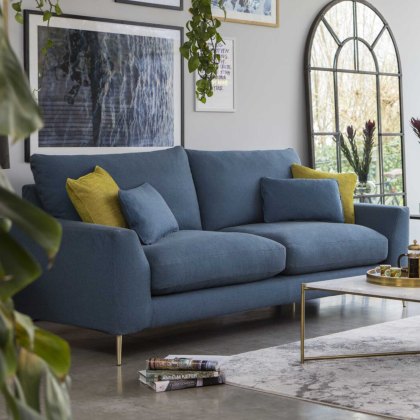 Beau 2 Seater Casual Slip Cover Sofa Fabric B