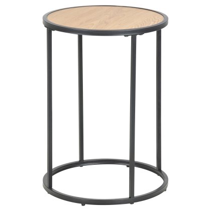 Seaford Round Side/Lamp Table Wild Oak Seaford Round Side/Lamp Table Wild Oak
