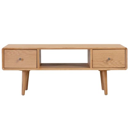 Jenson Coffee Table With 2 Drawers Light Oak Jenson Coffee Table With 2 Drawers Light Oak